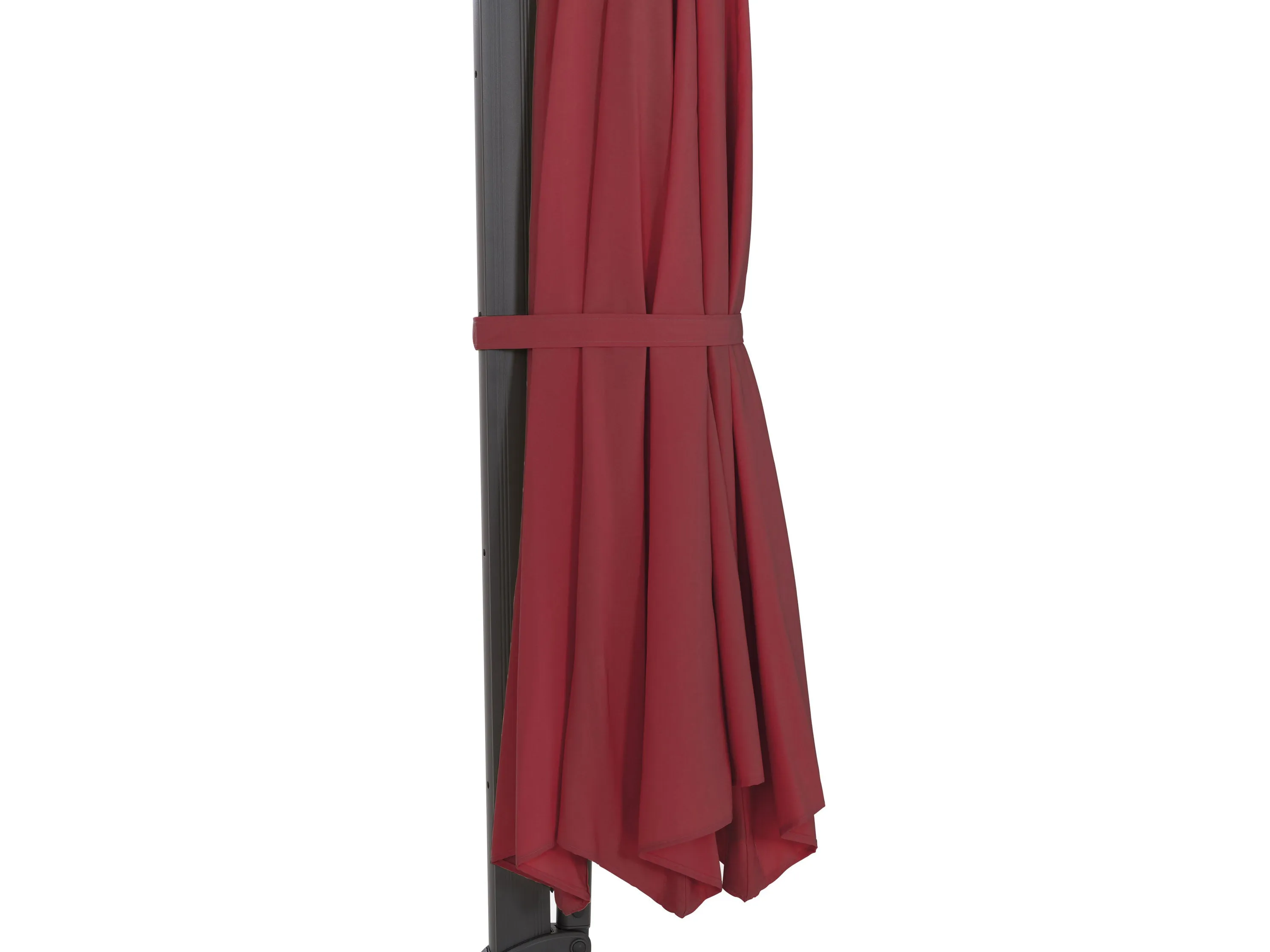 11.5ft Deluxe Offset Patio Umbrella - Wine Red