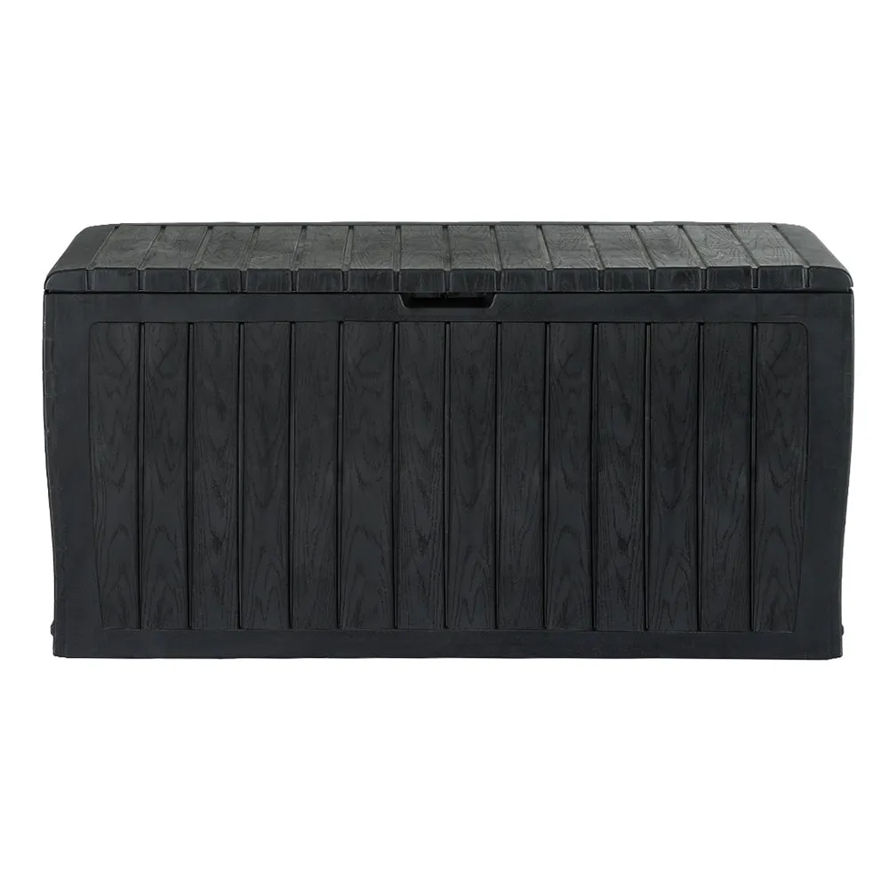 220L UV-Resistant Lockable Deck Storage Box, Bench - Gardeon