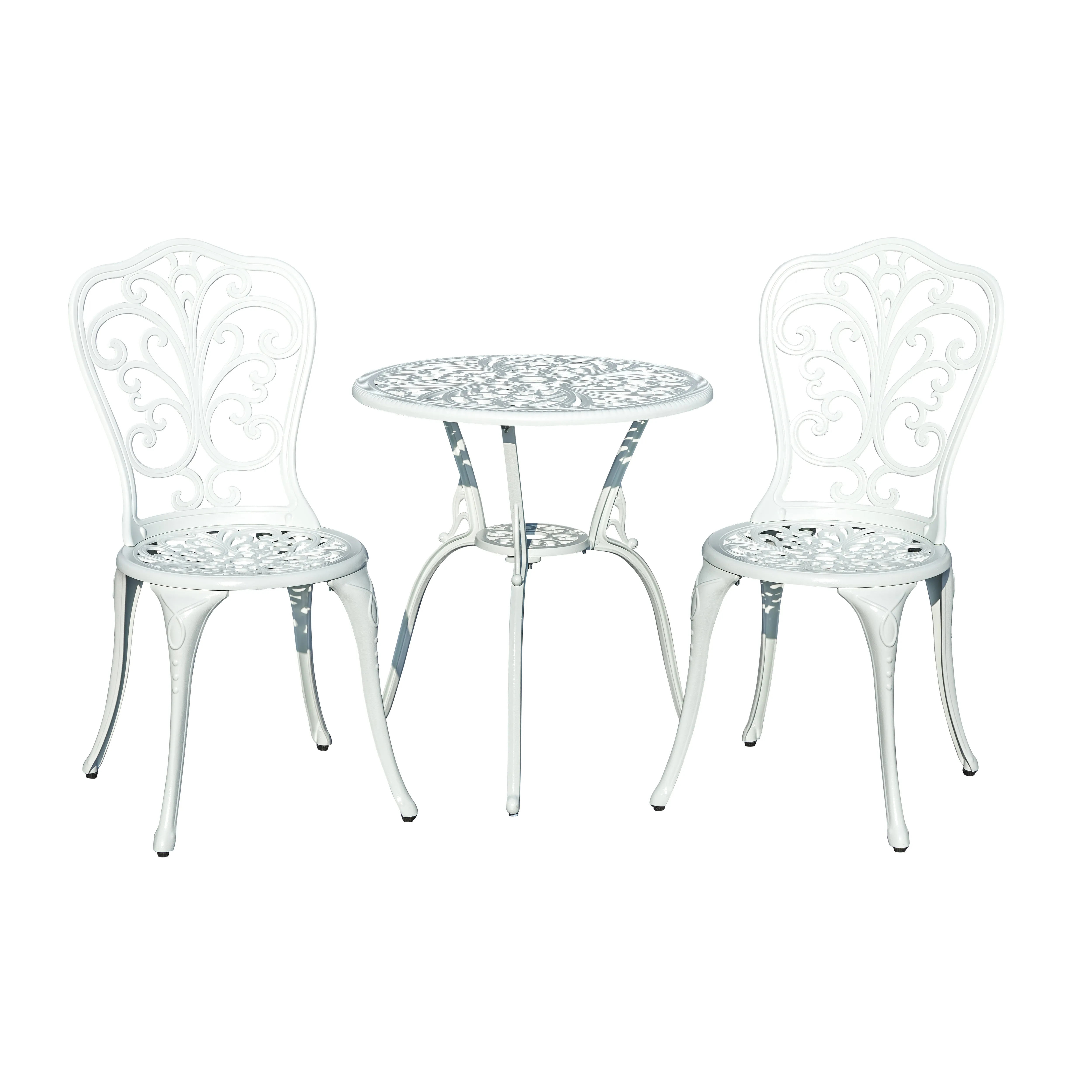 78658-B-WT -  Classic Comfort- White Cast Aluminium Bistro Set