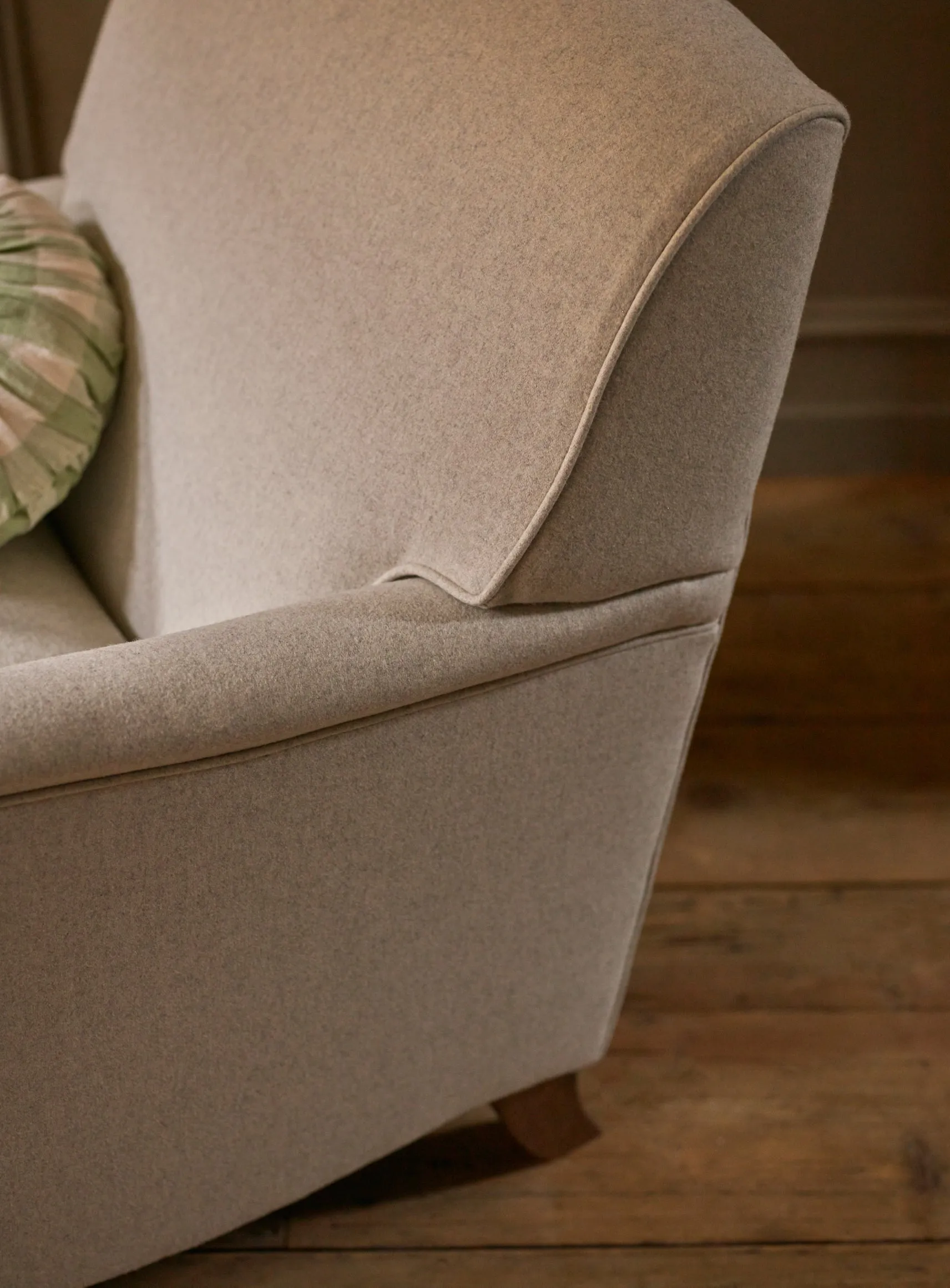 Abington Armchair, Slate Grey Velvet