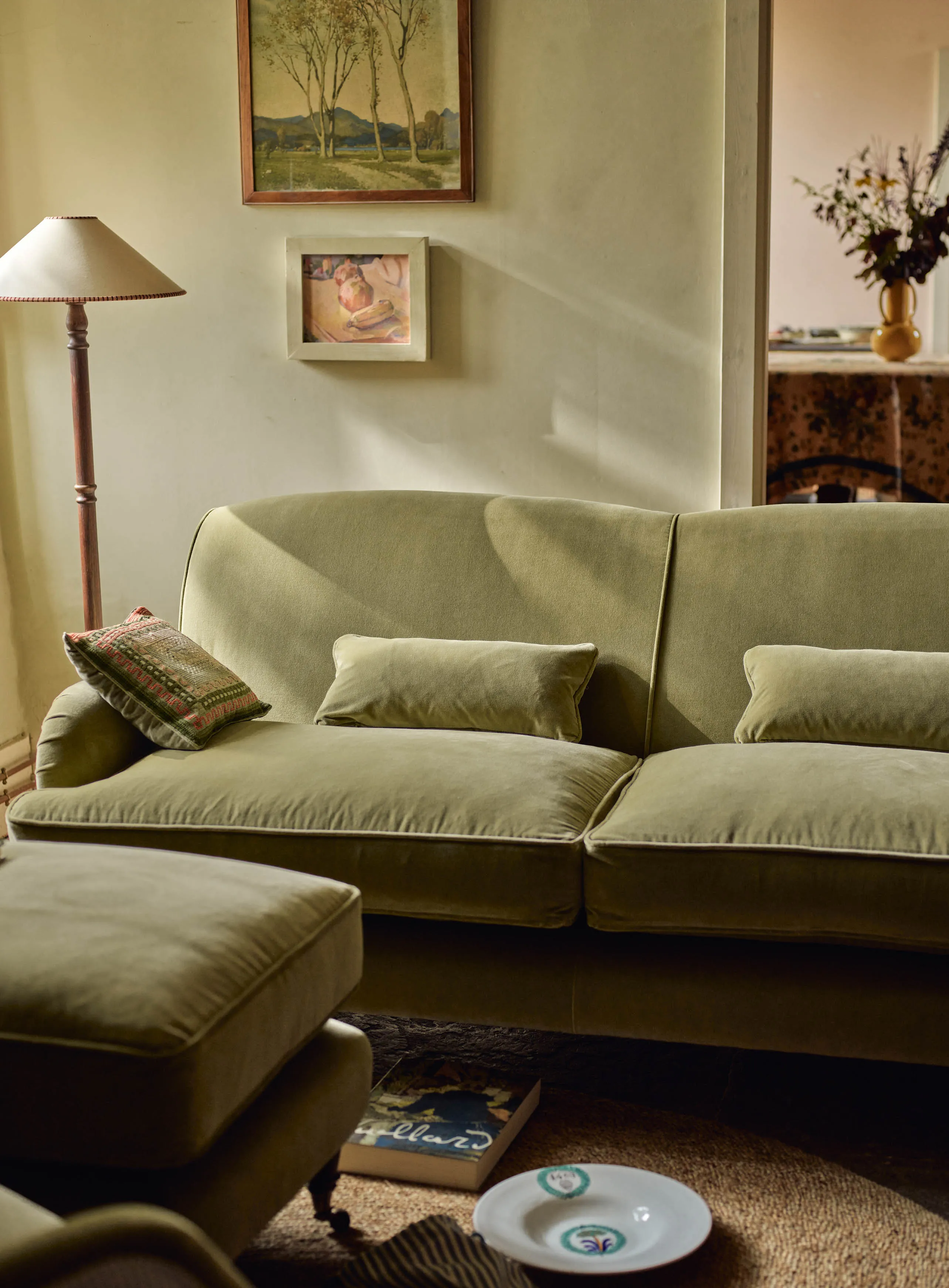 Abington Sofa, Three Seater, Heritage Ochre Stripe