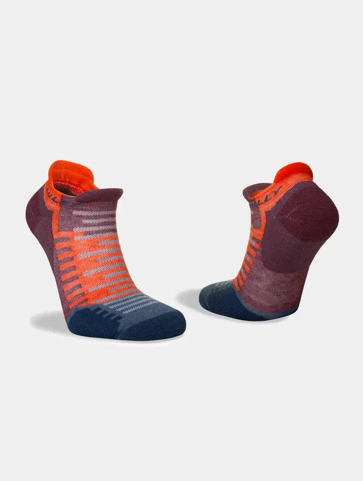 Active Socklet | Burgundy/Orange