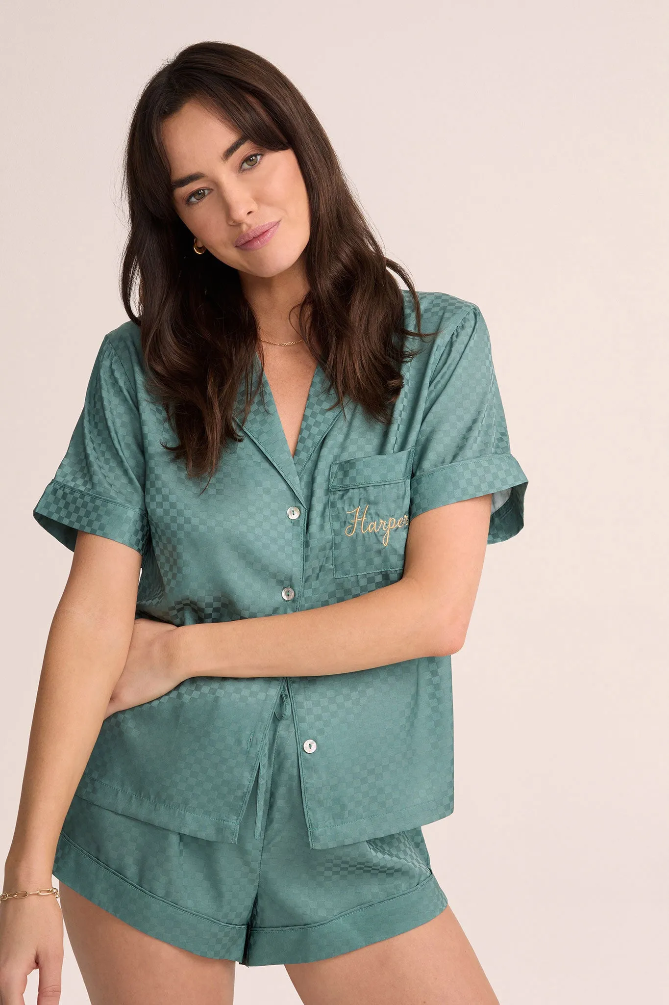 Aspen Womens Satin Pyjama