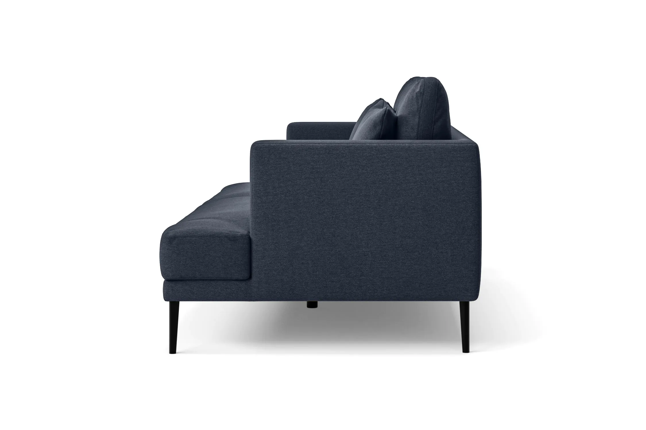 Bisceglie 3 Seater Sofa Dark Blue Linen Fabric