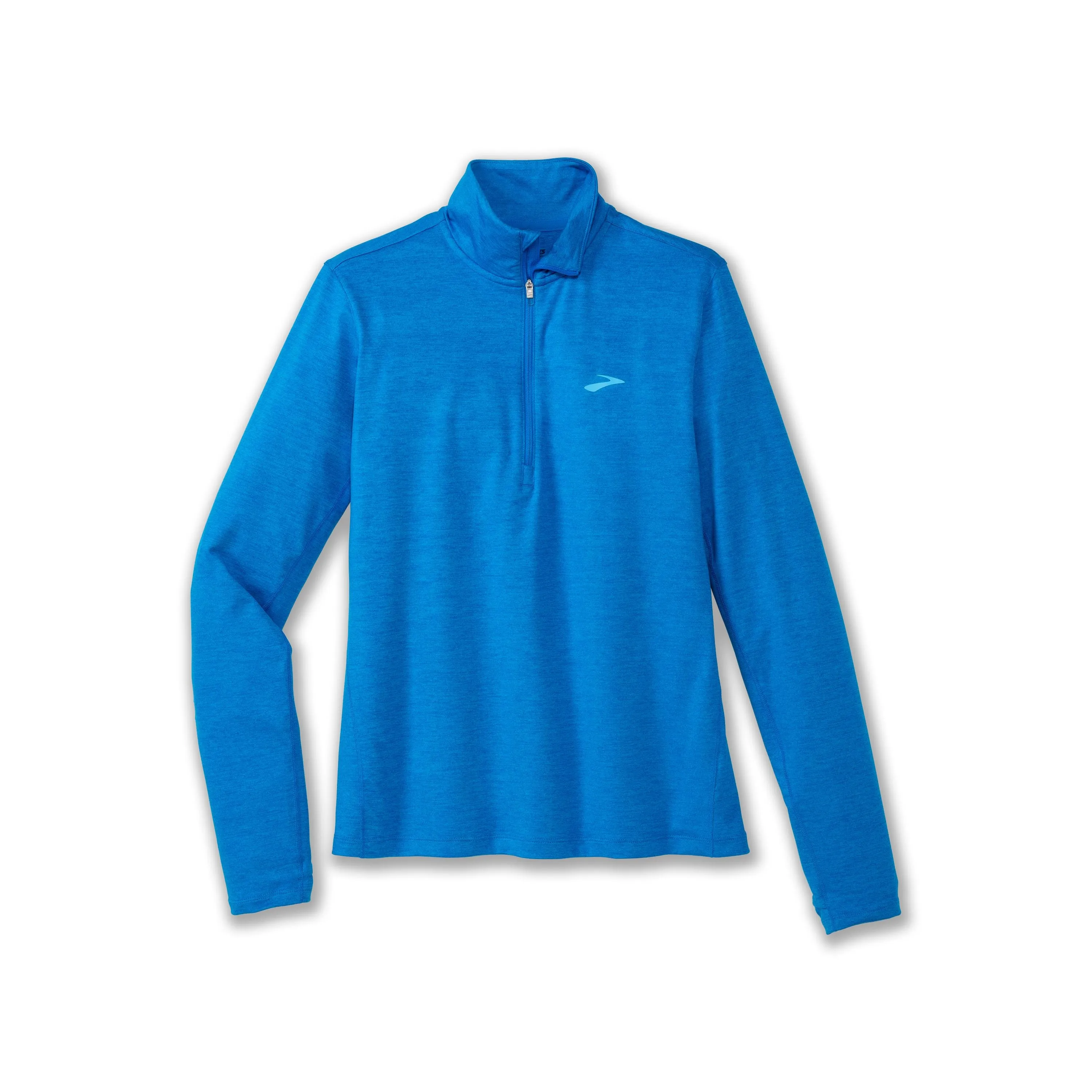 Brooks | Dash | Half-Zip 2.0 | Long-Sleeve | Women's | Heather Azure/Blue