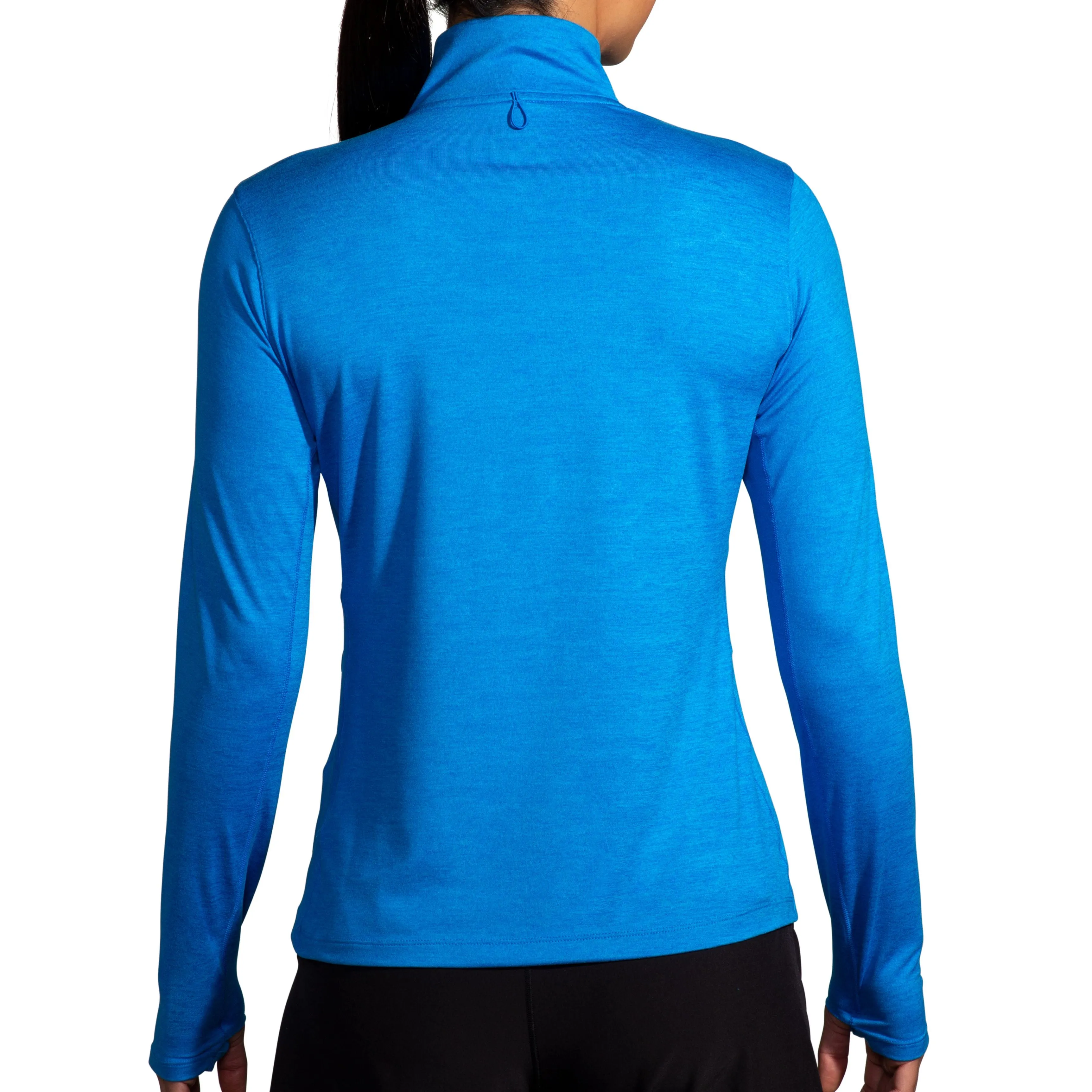 Brooks | Dash | Half-Zip 2.0 | Long-Sleeve | Women's | Heather Azure/Blue