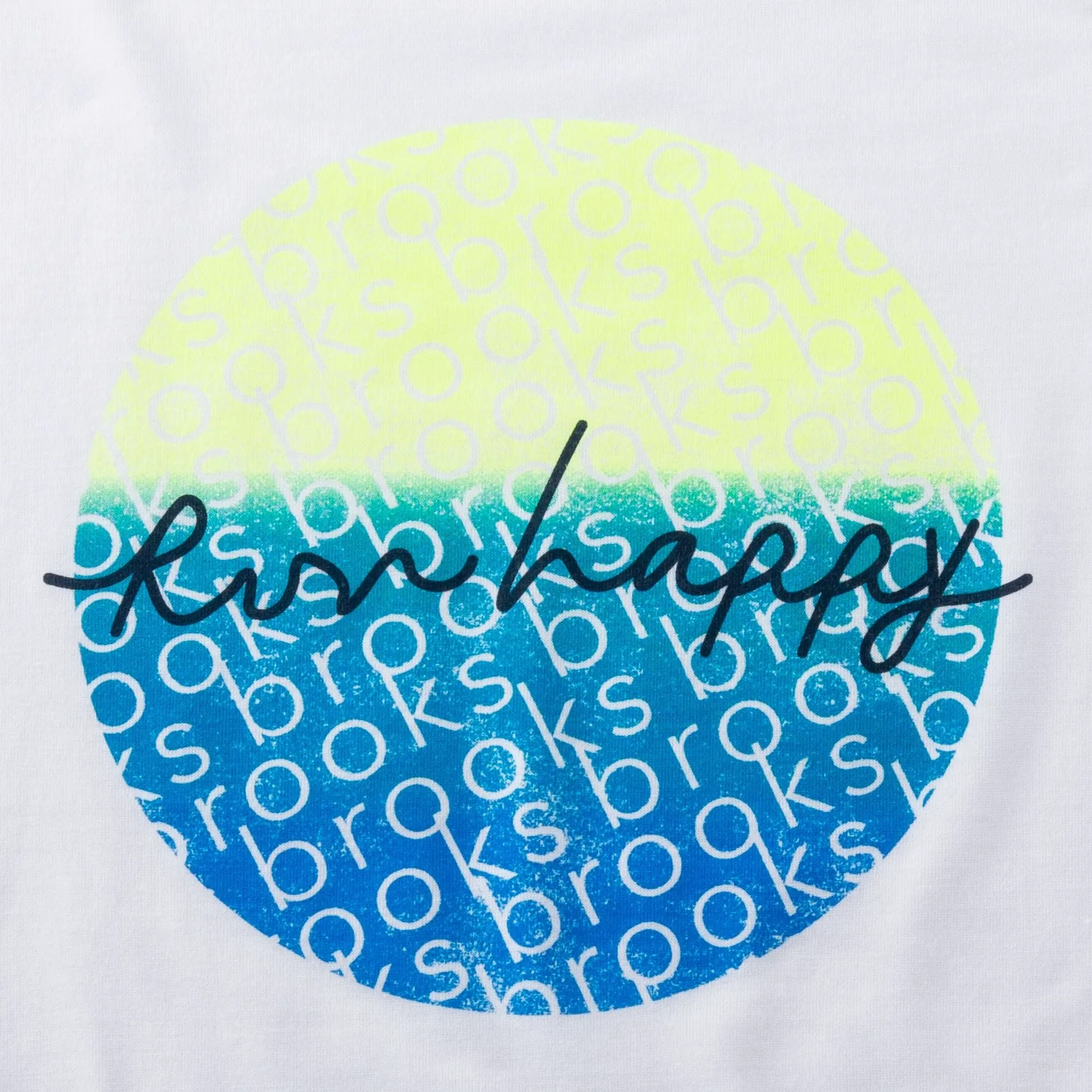 Brooks | Distance Short Sleeve 3.0 | Women's | White/Run/Happy