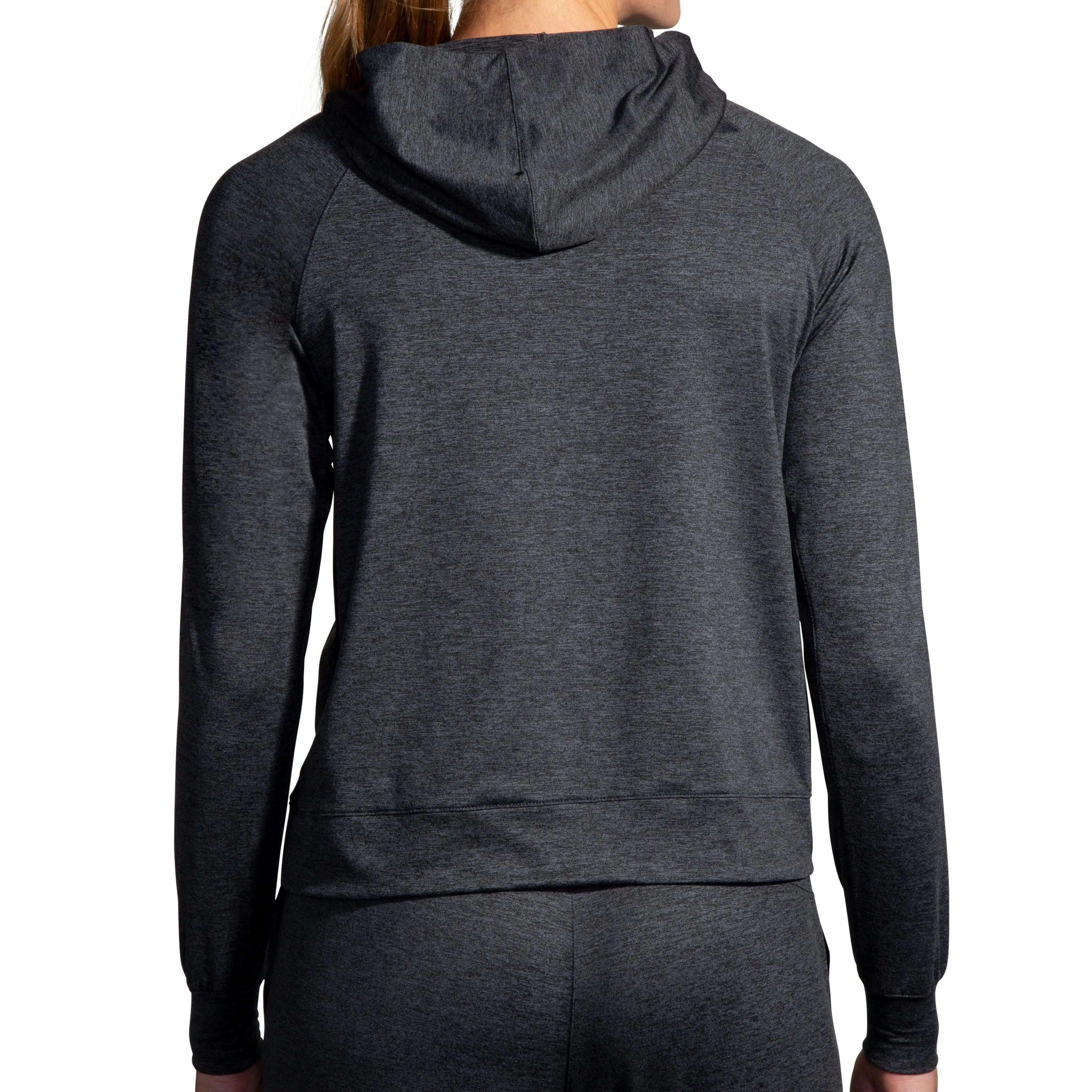 Brooks | Luxe Hoodie | Women's | Heather Black