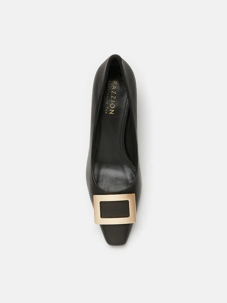 Buckle Office Work Block Heels