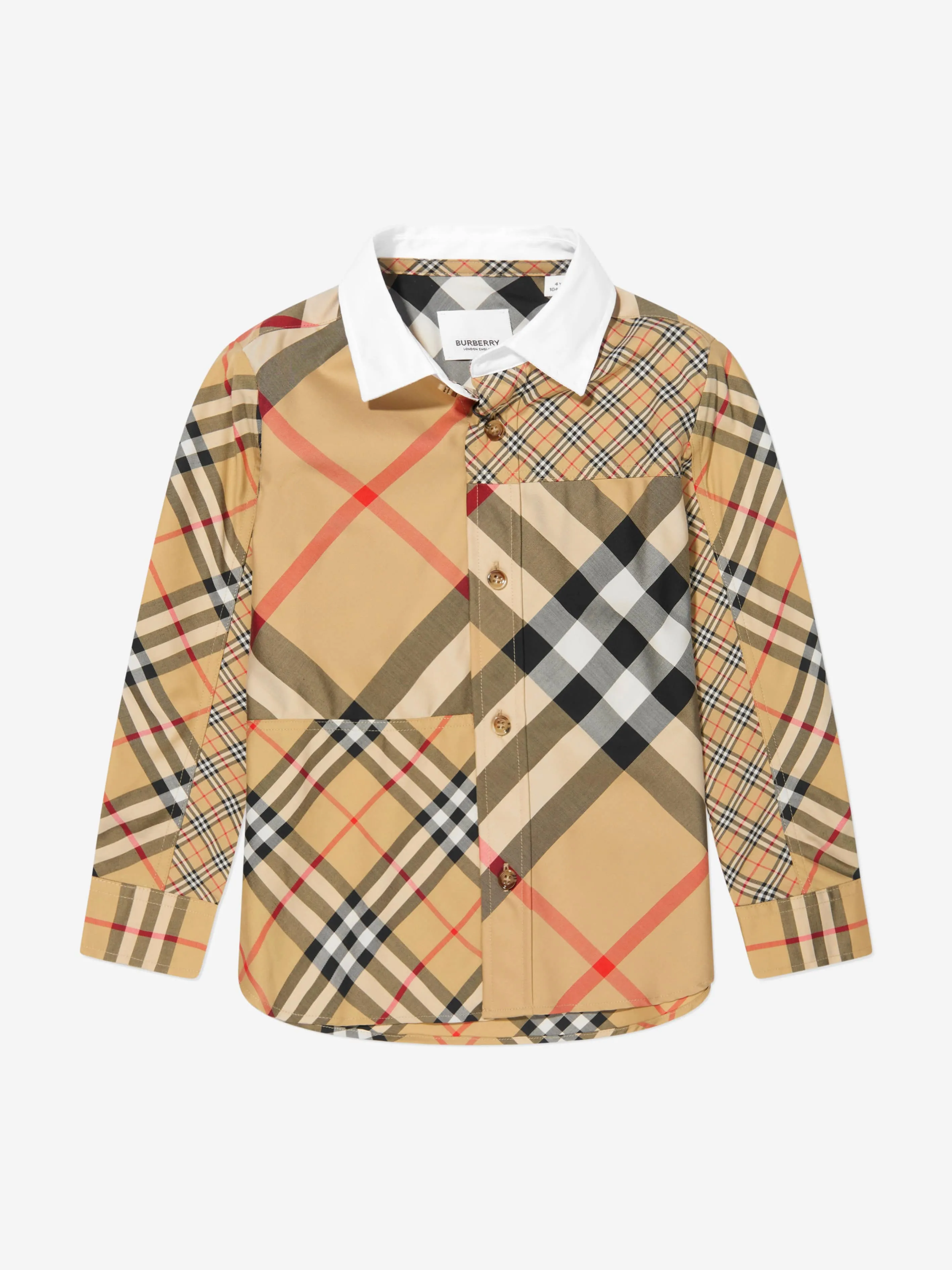 Burberry Boys Check Long Sleeve Etienne Shirt