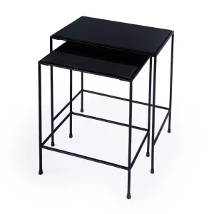 Carrera Outdoor Nesting Tables in Black  2870437