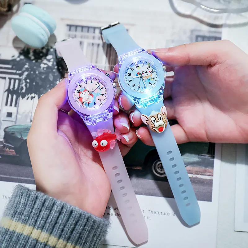 Cartoon Doll Watch Primary School Student Watch Luminous Glow Watch