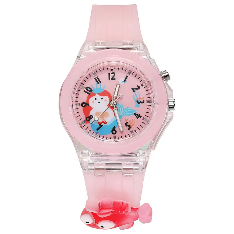 Cartoon Doll Watch Primary School Student Watch Luminous Glow Watch