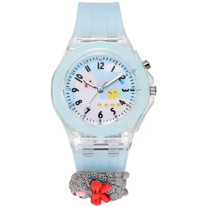 Cartoon Doll Watch Primary School Student Watch Luminous Glow Watch