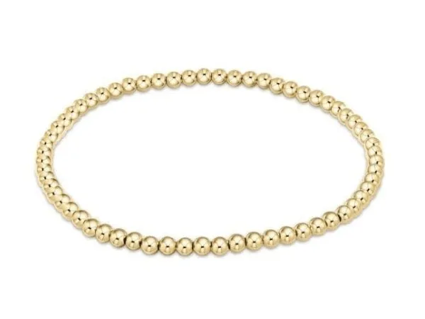 Classic Gold 3mm Bead Bracelet