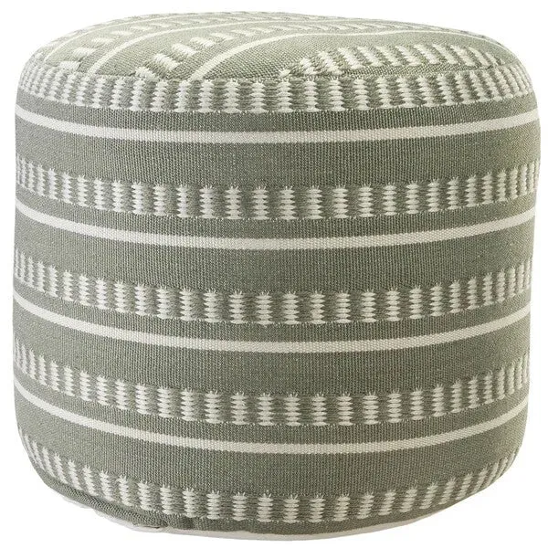 Clementine 34012GRN Green Pouf