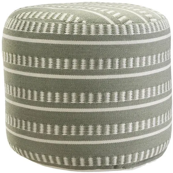 Clementine 34012GRN Green Pouf