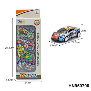 Colorful High Speed Car Racing Set | 4 Pcs