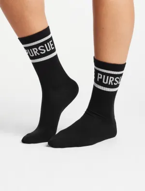 Crew Socks -  Black (Unisex)