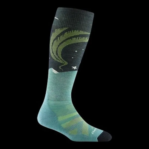 Darn Tough® Aurora Over-The-Calf Lightweight Ski & Snowboard Sock Aqua 8036