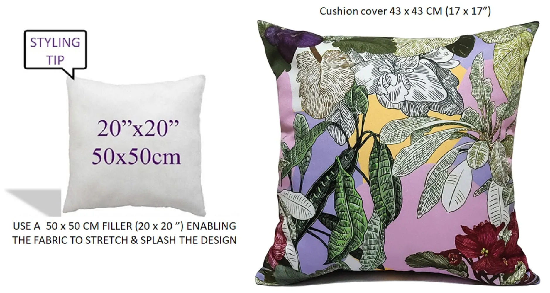 Dhalia Lilac Outdoor Waterproof Cushions Stylish Durable 17x17 Inch Polyester for Patio Garden Indoor Use by OLIVIA ROCCO