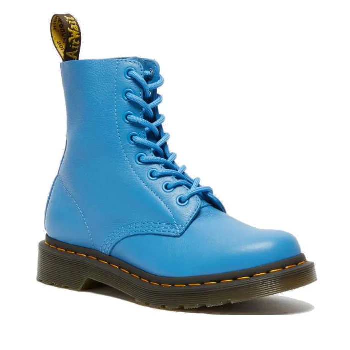 Dr Martens  Mid Blue Pascal 1460 Virginia 8 Eye Soft Leather