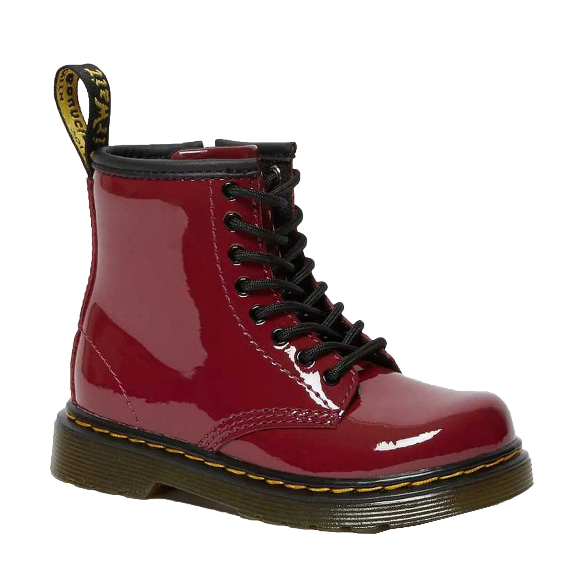 Dr. Martens Patent Lamper Cranberry Boots