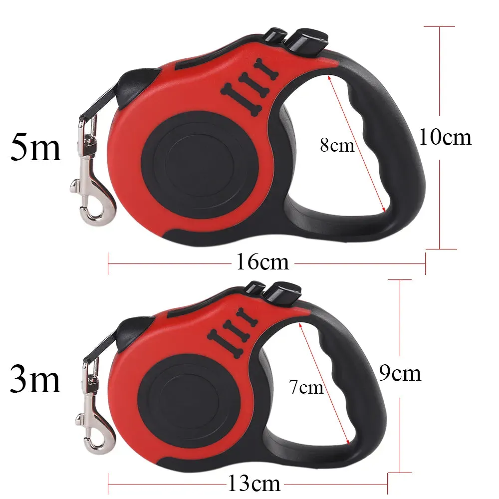 Durable & Stylish Retractable Dog Leash - Perfect for Walks & Hikes