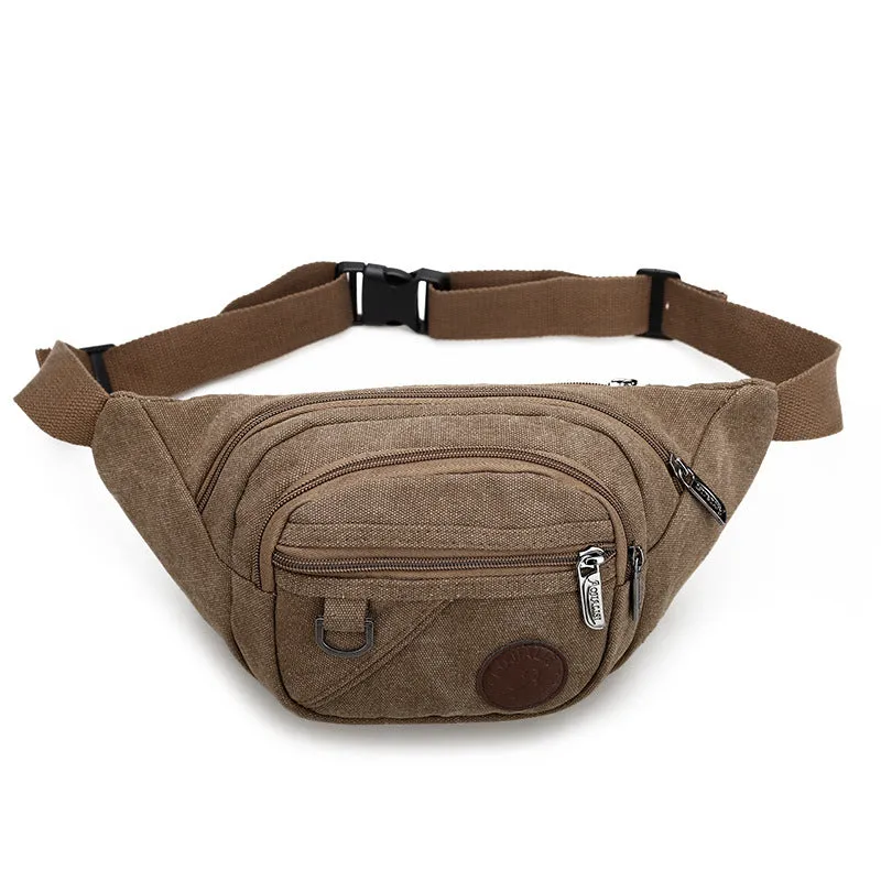 Fashion Casual Men's And Women's Travel Chest Bag New Canvas Waist Bag Military Fans Tactical Outdoor Sports Waist Bag