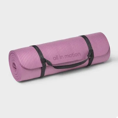 Fitness Yoga Mat 15mm Chalk Violet - All In Motion