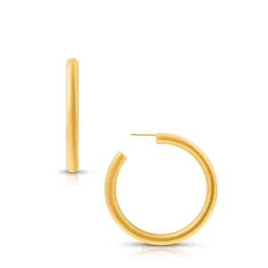 Flora Medium Hoop Gold