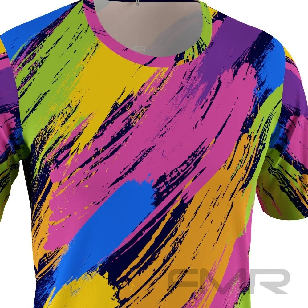 FMR Men's Painted Short Sleeve Running Shirt