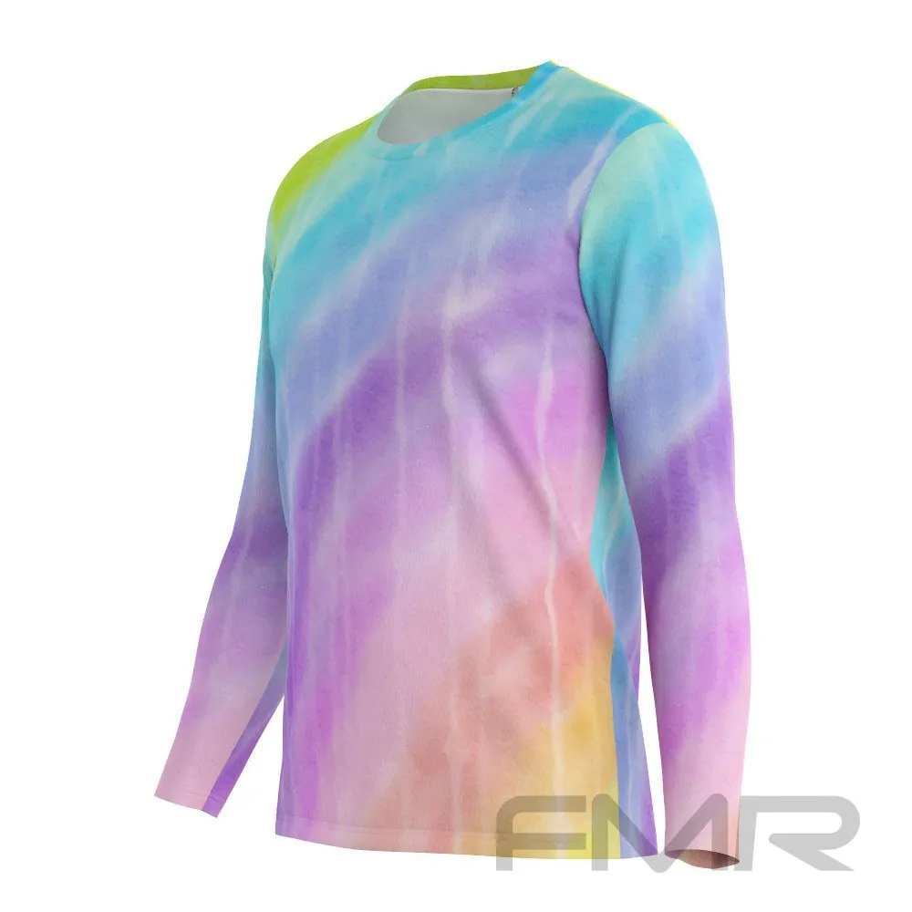 FMR Men's Rainbow Long Sleeve Running Shirt