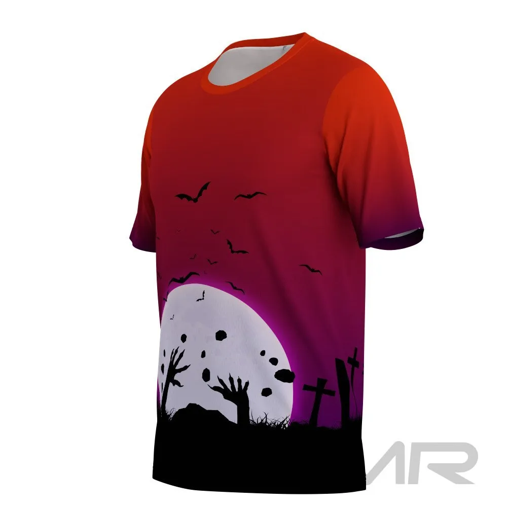 FMR Men's Scary Night Short Sleeve Running Shirt