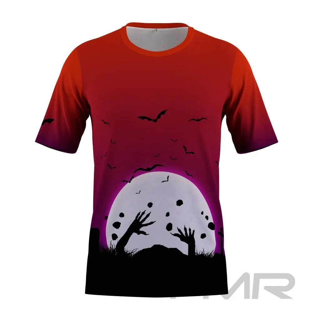 FMR Men's Scary Night Short Sleeve Running Shirt