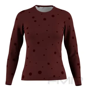 FMR Women's Polka Dot Long Sleeve Running Shirt