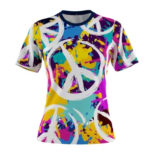 FMR Women's Printed Short Sleeve Running Shirt