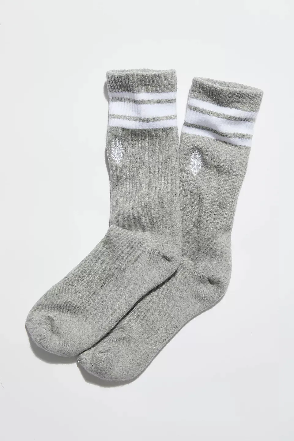 FP Movement Logo Stripe Tube Socks- Heather Grey