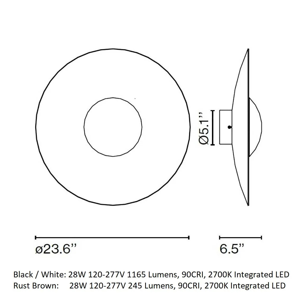 Ginger Outdoor Wall/Ceiling Light