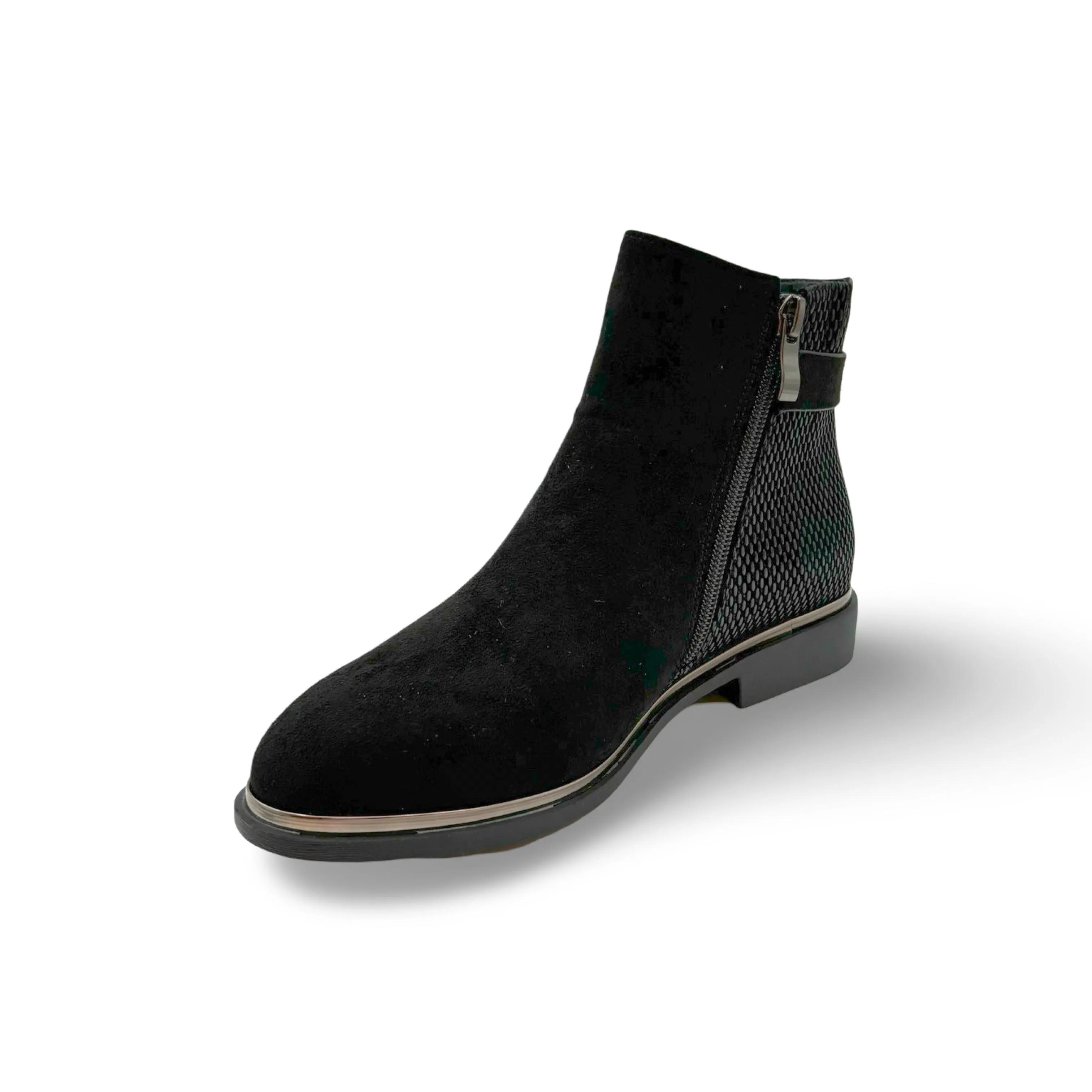 Jackie Too WATERPROOF Vegan Black Suede Bootie