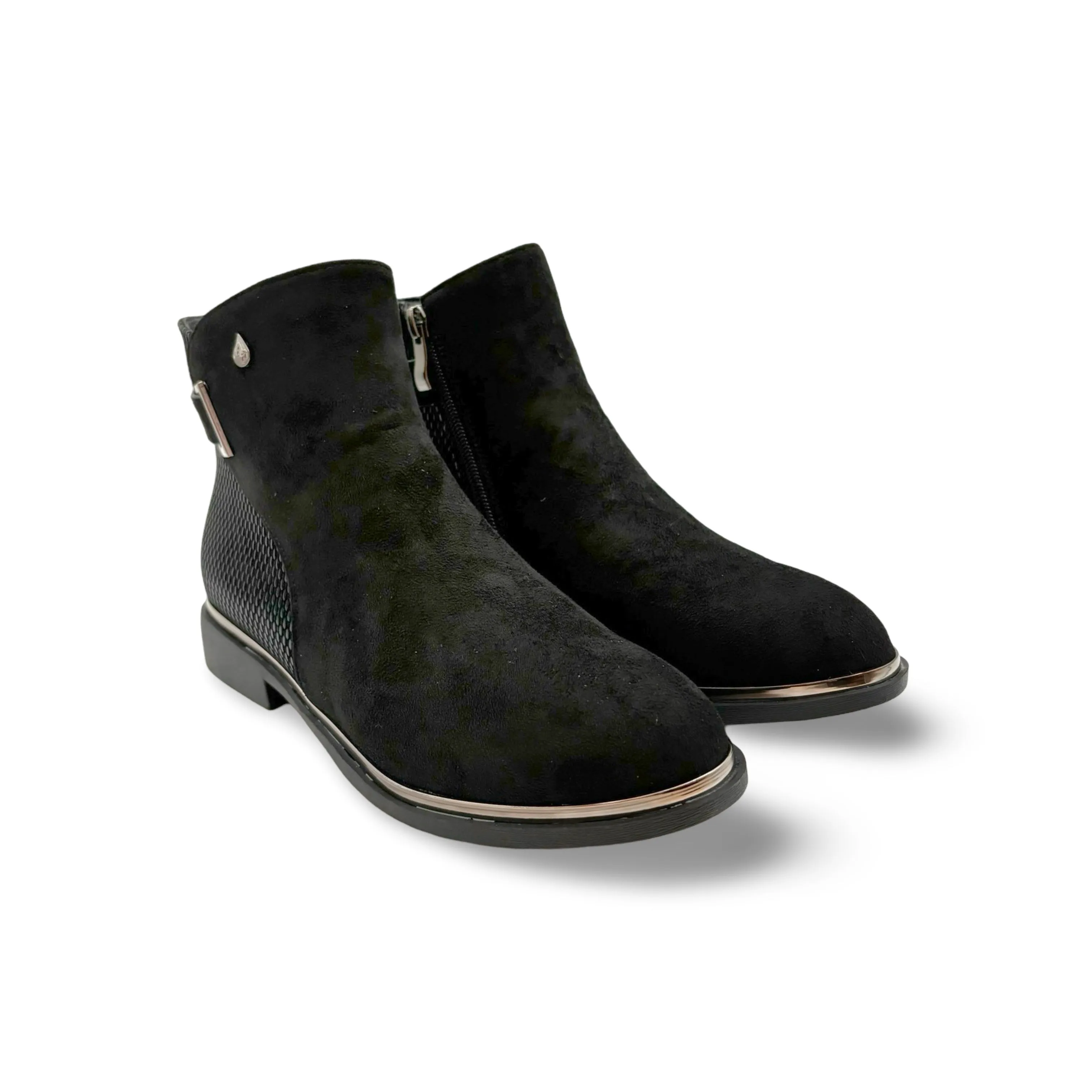 Jackie Too WATERPROOF Vegan Black Suede Bootie