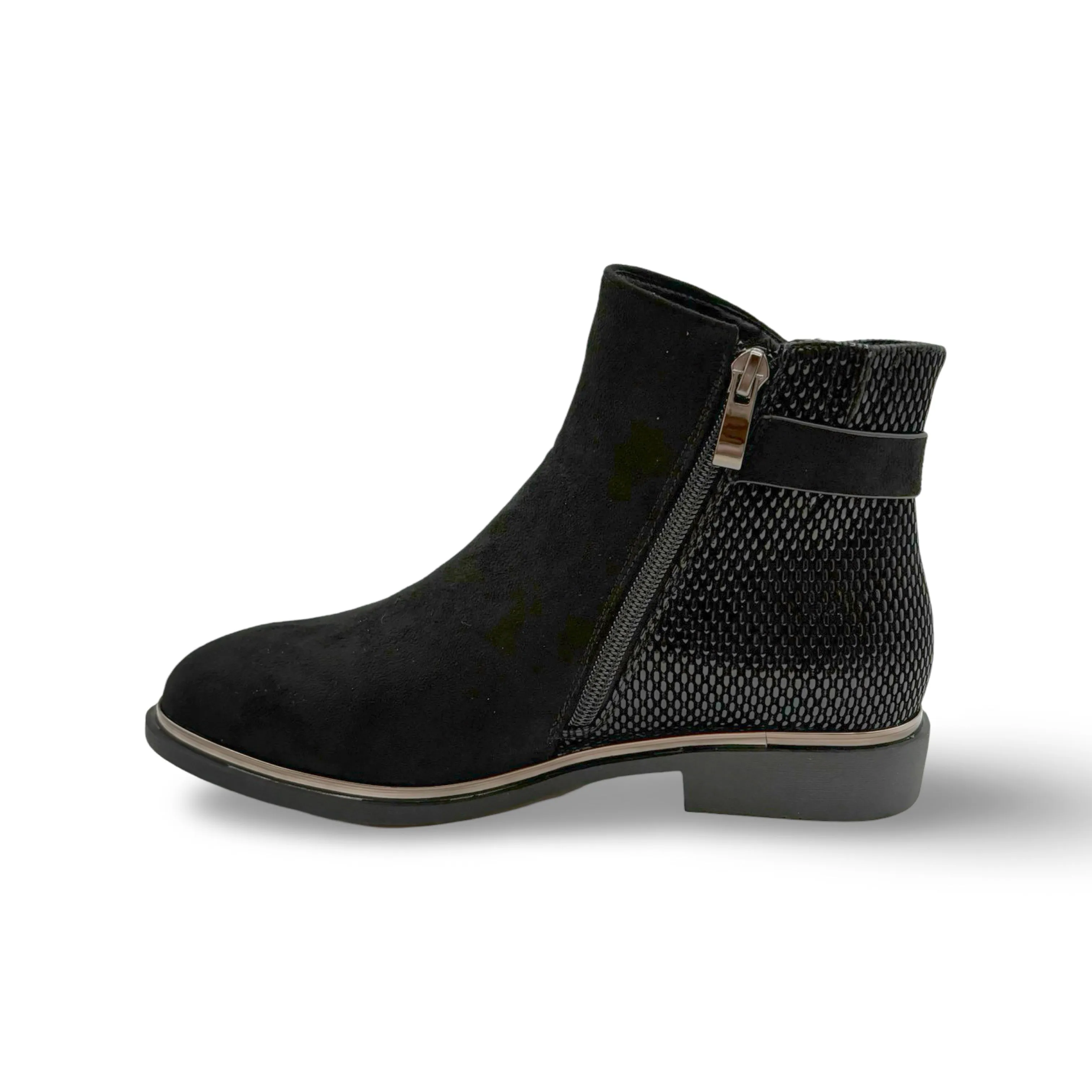 Jackie Too WATERPROOF Vegan Black Suede Bootie