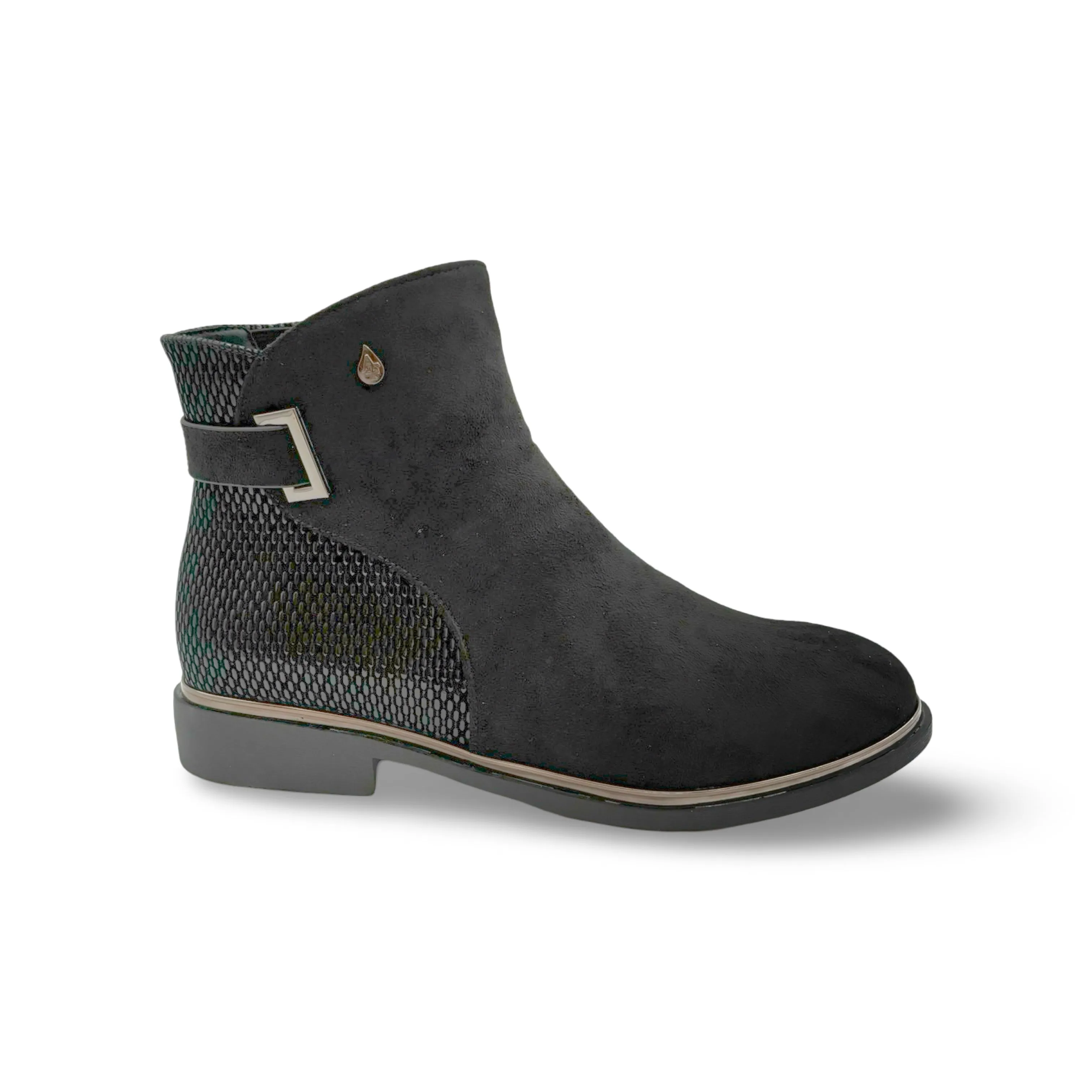 Jackie Too WATERPROOF Vegan Black Suede Bootie