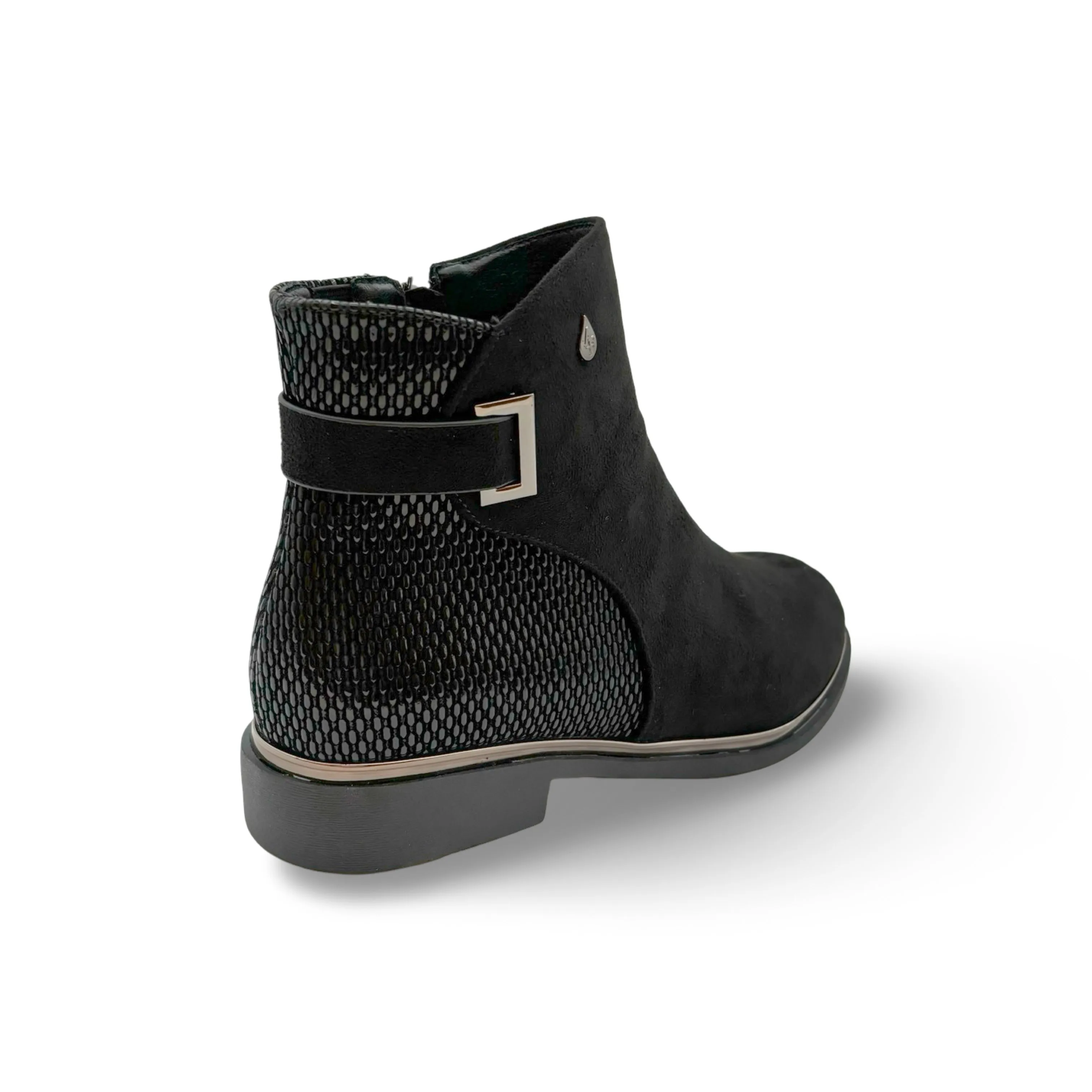 Jackie Too WATERPROOF Vegan Black Suede Bootie