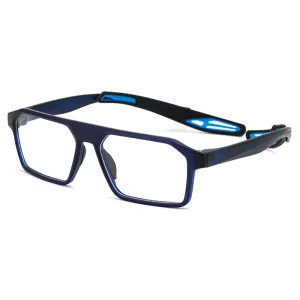 KatKani Unisex Full Rim Rectangle TR 90 Resin Sport Frame Eyeglasses K001