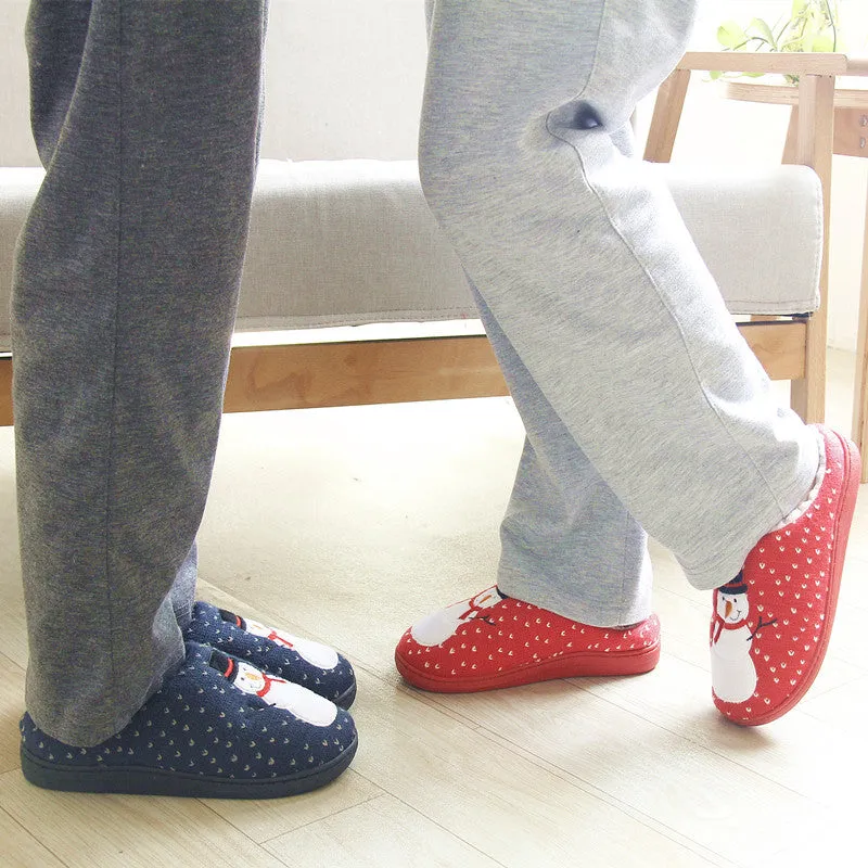 Kawaii Snowman Warm Indoor Slippers