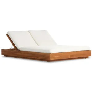 Kinta Outdoor Double Chaise, Faye Cream