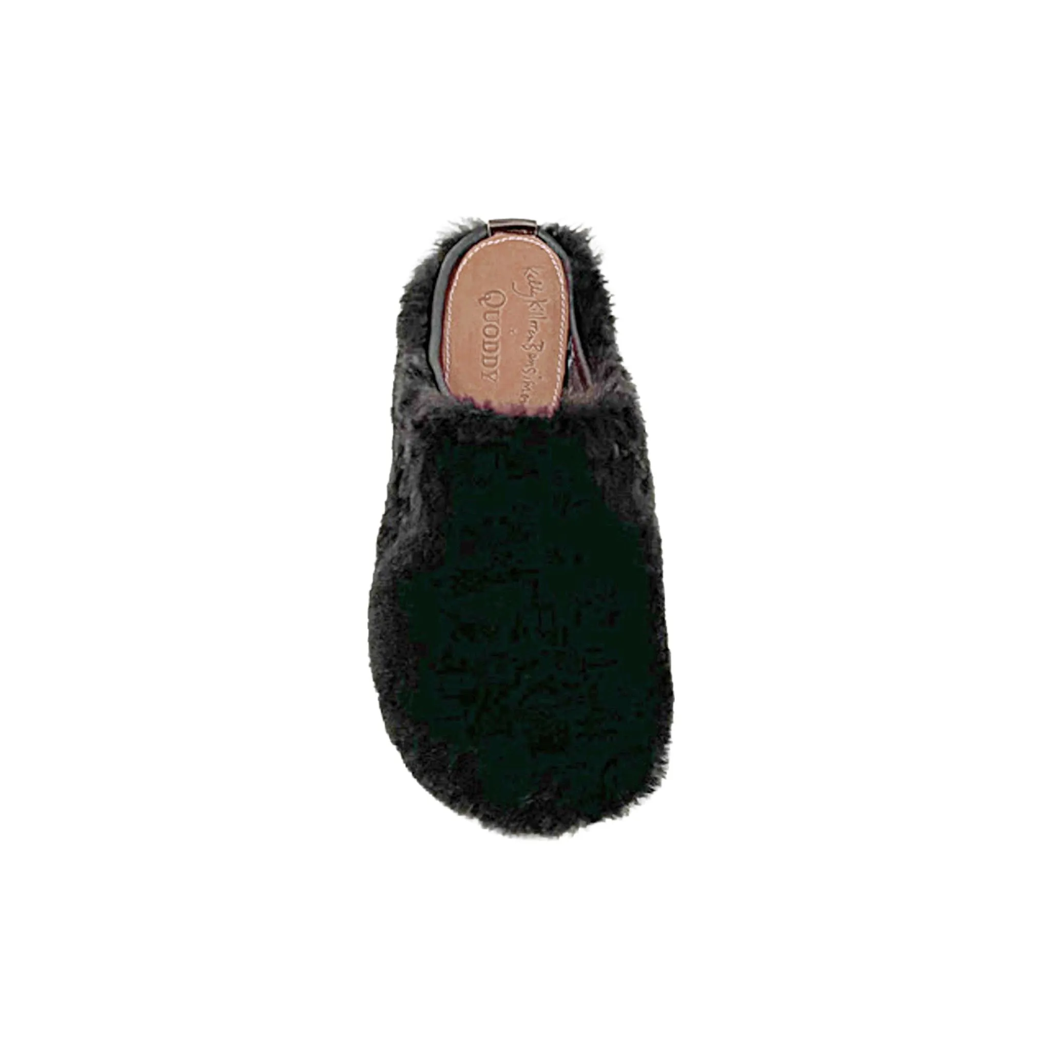 KKB Portland Mule Slipper: Exersole® by Quoddy Barefoot Fit DK Chocolate Brown Shearling