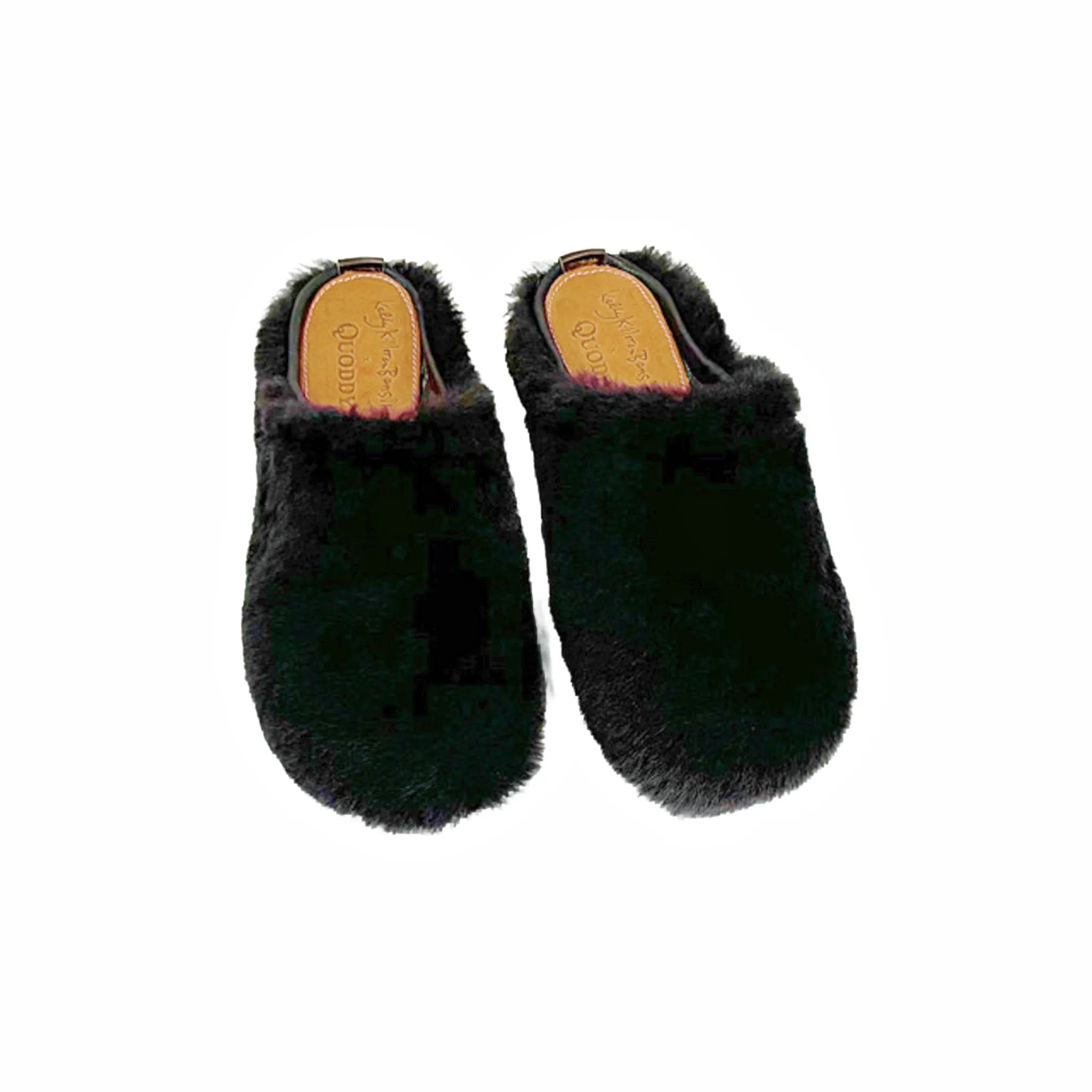 KKB Portland Mule Slipper: Exersole® by Quoddy Barefoot Fit DK Chocolate Brown Shearling