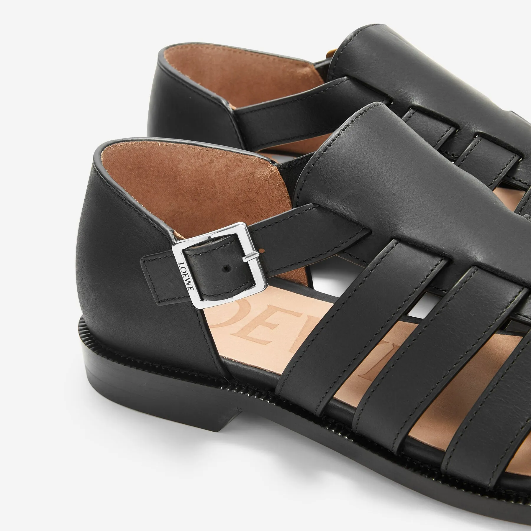 Loewe Campo Waxed Calfskin Sandal